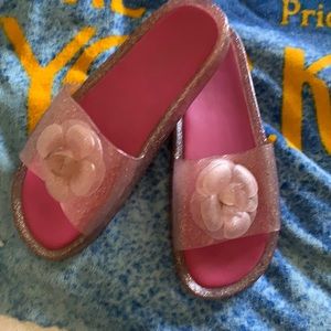 Kate Spade Glitter Jelly Slides